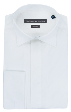 chemise demi-mesure slimfit blanc