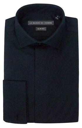 chemise demi-mesure slimfit noir