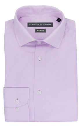 chemise demi-mesure slimfit violet clair