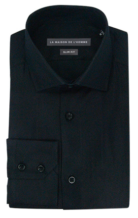 chemise demi-mesure slimfit noir